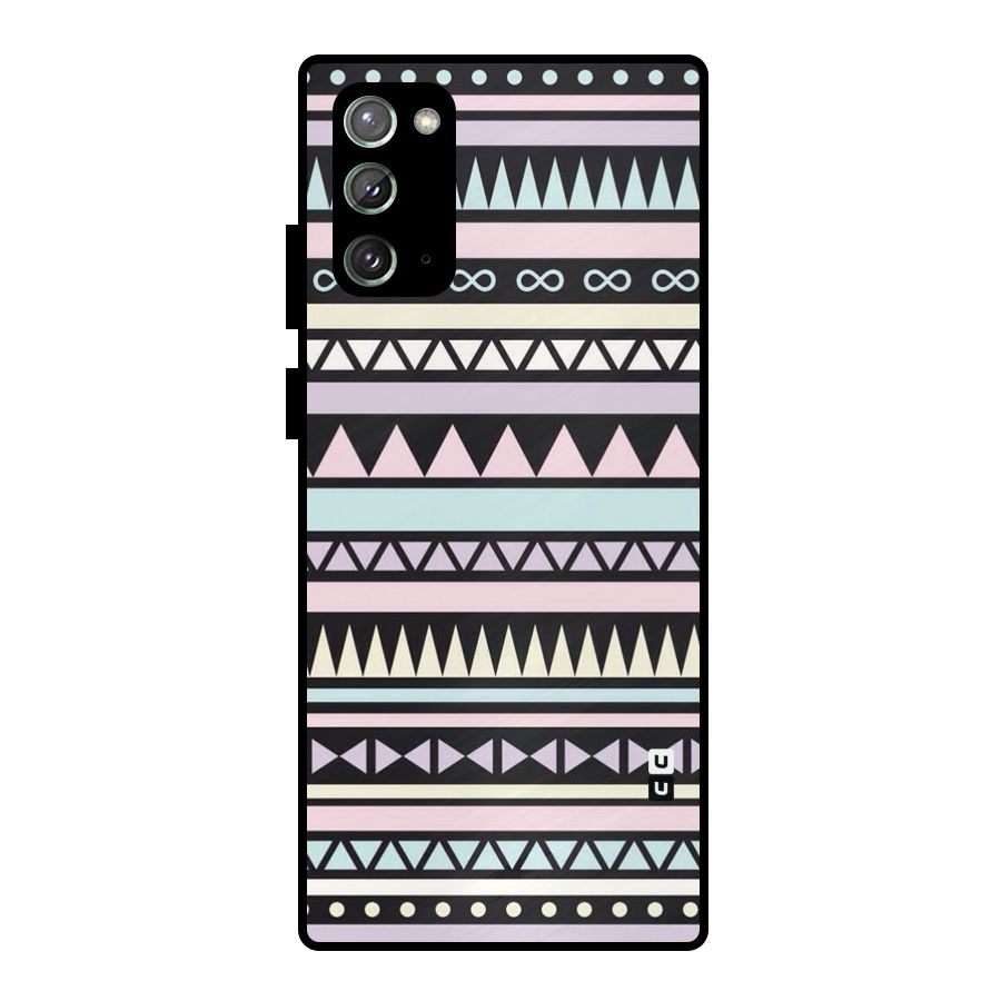 Cute Chev Pattern Metal Back Case for Galaxy Note 20