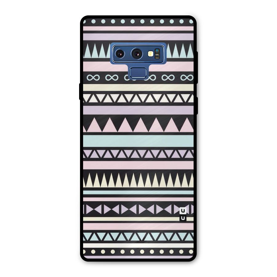 Cute Chev Pattern Metal Back Case for Galaxy Note 9