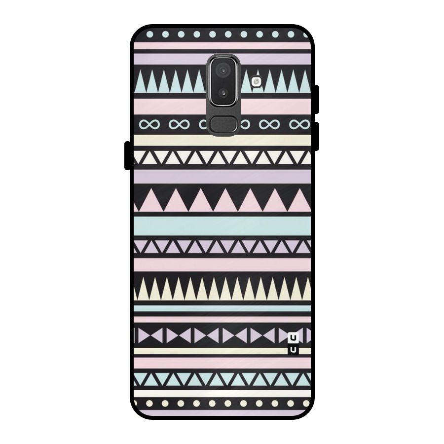Cute Chev Pattern Metal Back Case for Galaxy On8 (2018)