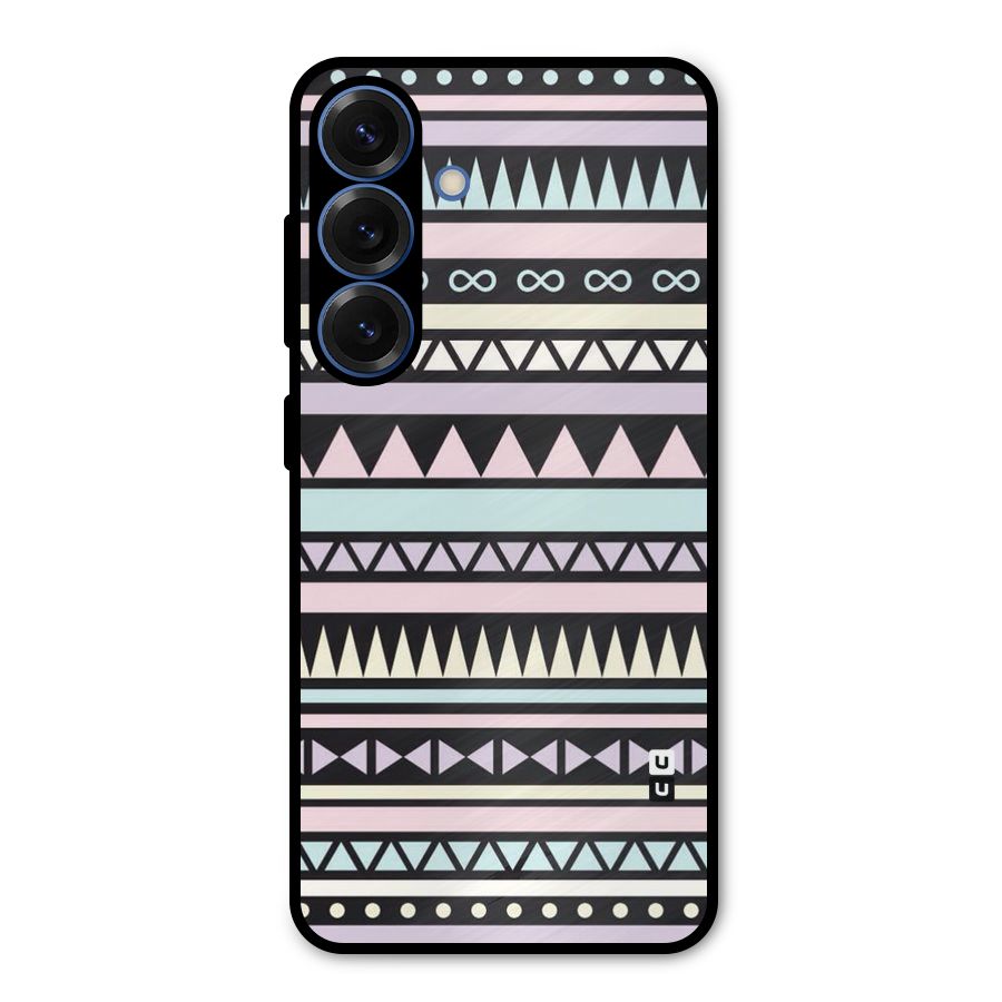 Cute Chev Pattern Metal Back Case for Galaxy S25