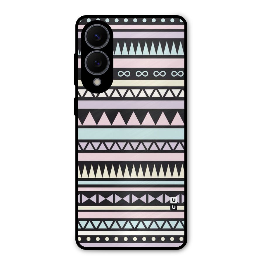Cute Chev Pattern Metal Back Case for Galaxy S25 Edge