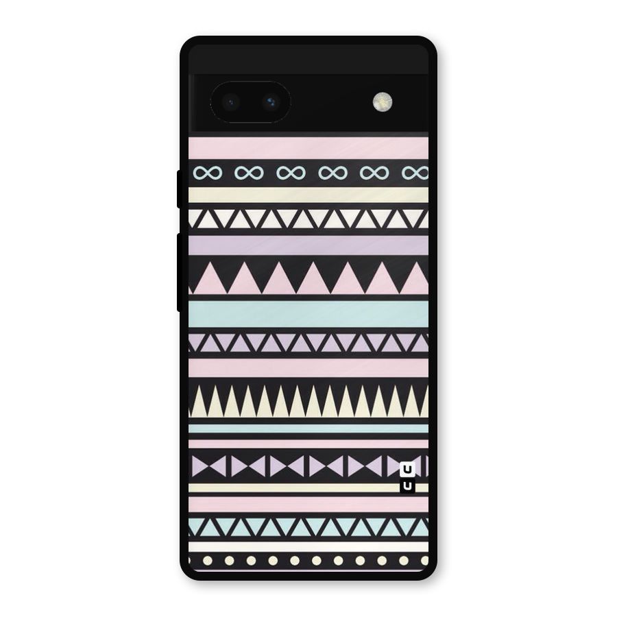 Cute Chev Pattern Metal Back Case for Google Pixel 6a