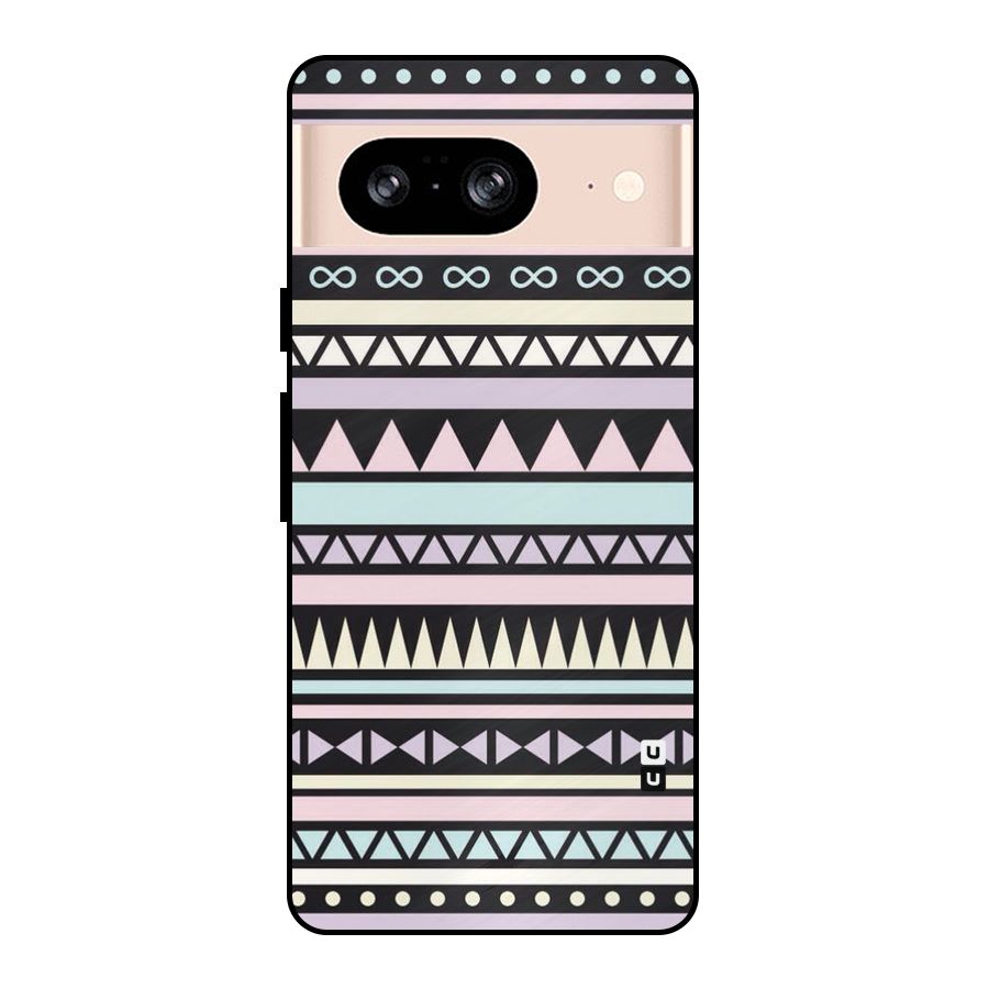 Cute Chev Pattern Metal Back Case for Google Pixel 8
