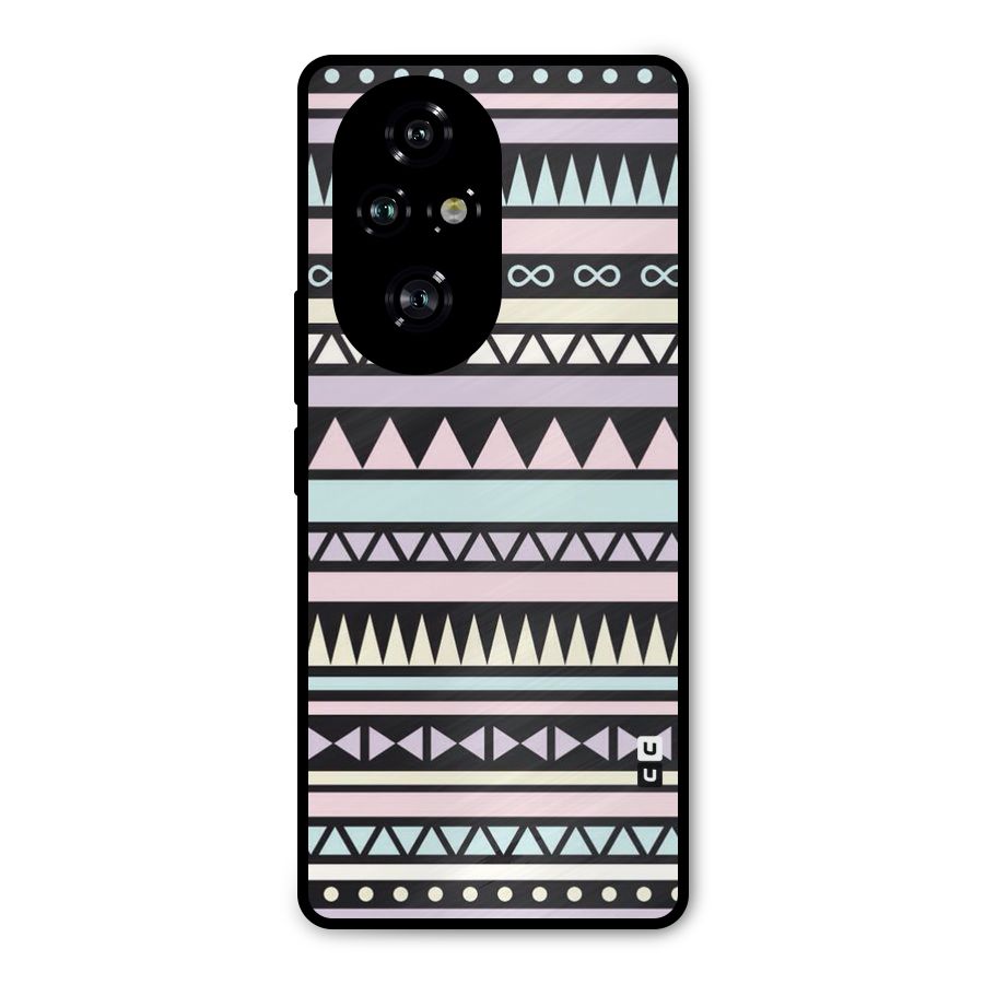 Cute Chev Pattern Metal Back Case for Honor 200 Pro