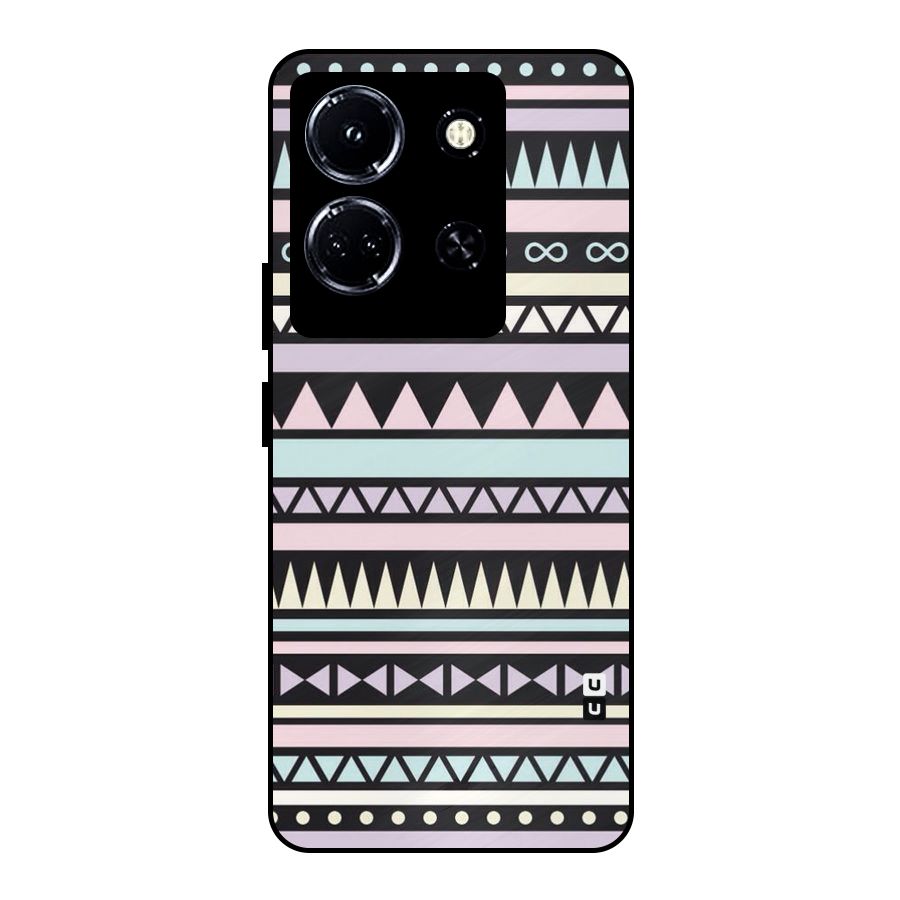 Cute Chev Pattern Metal Back Case for Infinix Note 30 5G