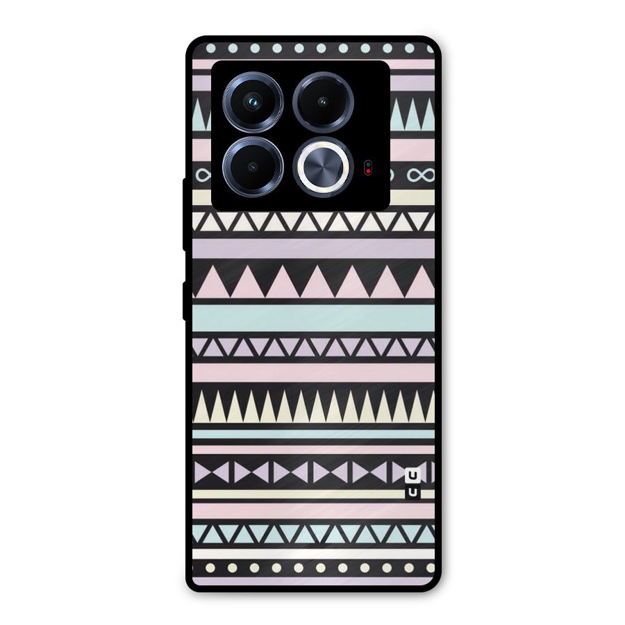 Cute Chev Pattern Metal Back Case for Infinix Note 40 5G