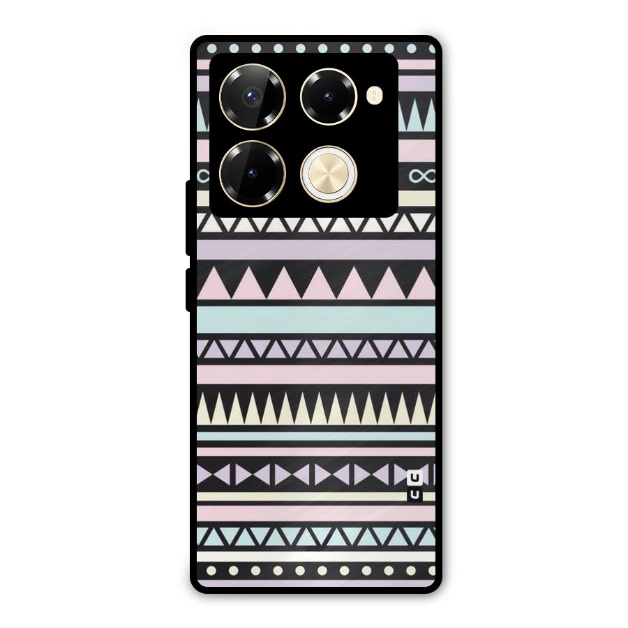 Cute Chev Pattern Metal Back Case for Infinix Note 40 Pro
