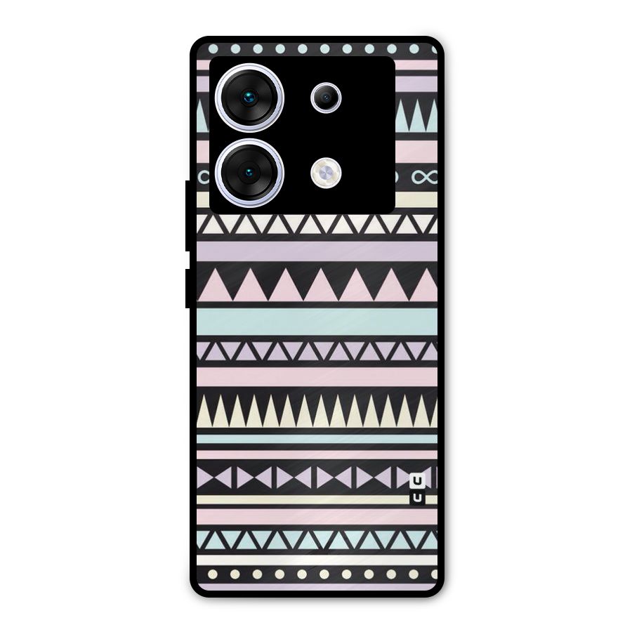 Cute Chev Pattern Metal Back Case for Infinix Zero 30 5G