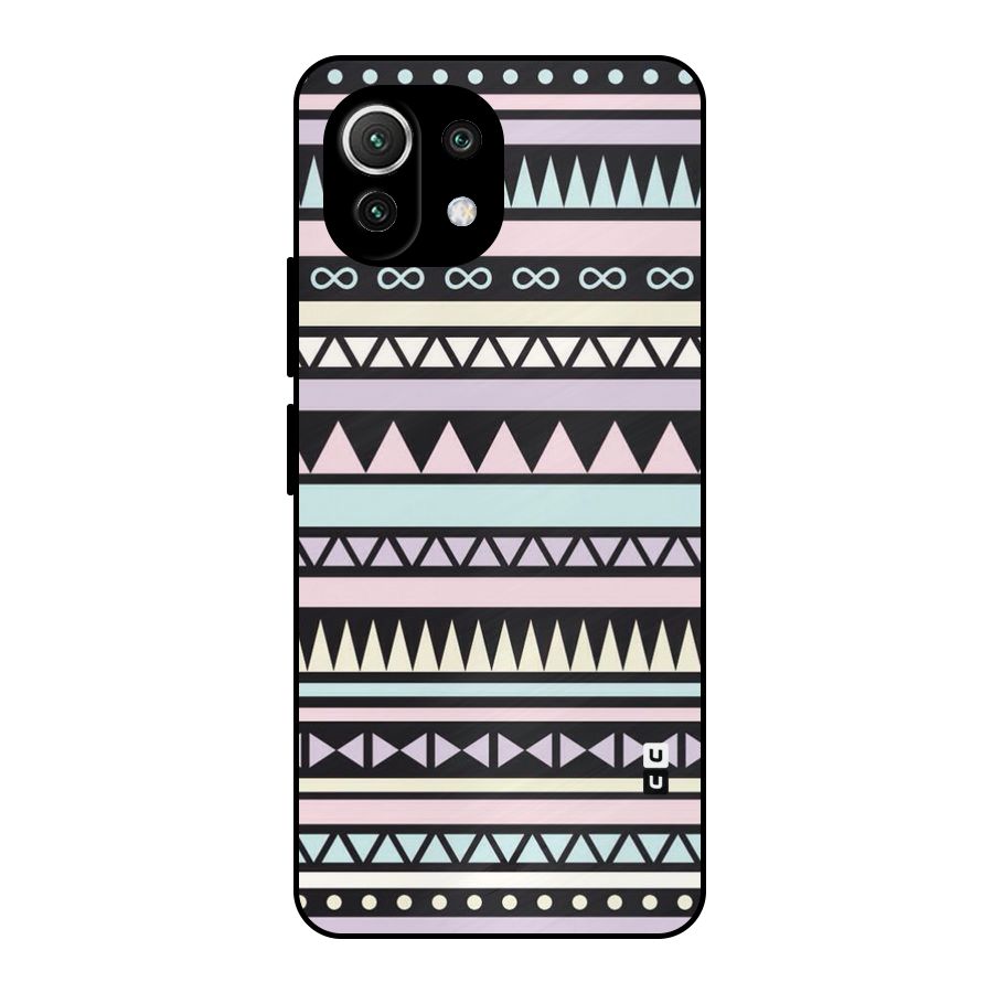 Cute Chev Pattern Metal Back Case for Mi 11 Lite