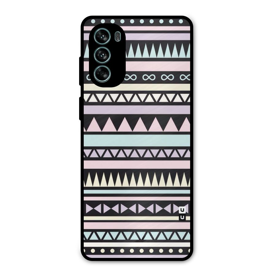 Cute Chev Pattern Metal Back Case for Moto G62