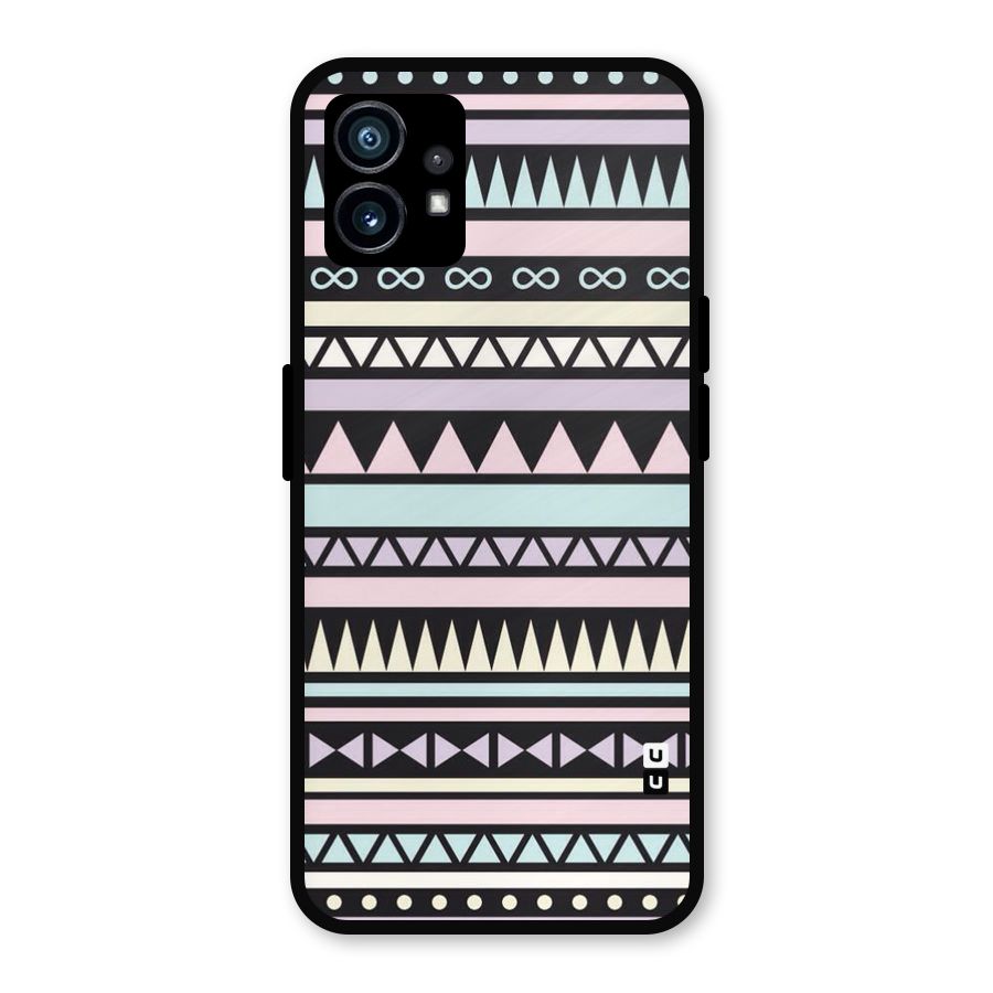 Cute Chev Pattern Metal Back Case for Nothing Phone 1