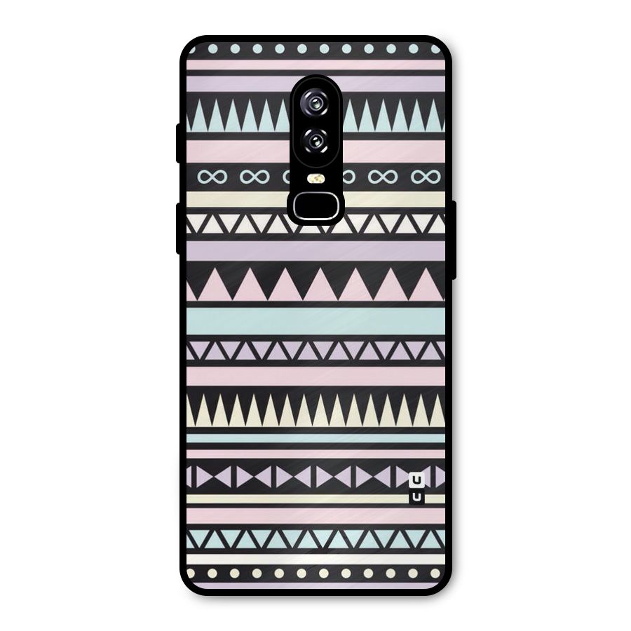 Cute Chev Pattern Metal Back Case for OnePlus 6