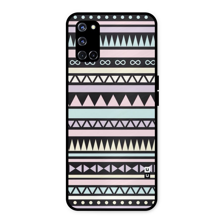 Cute Chev Pattern Metal Back Case for Oppo A52