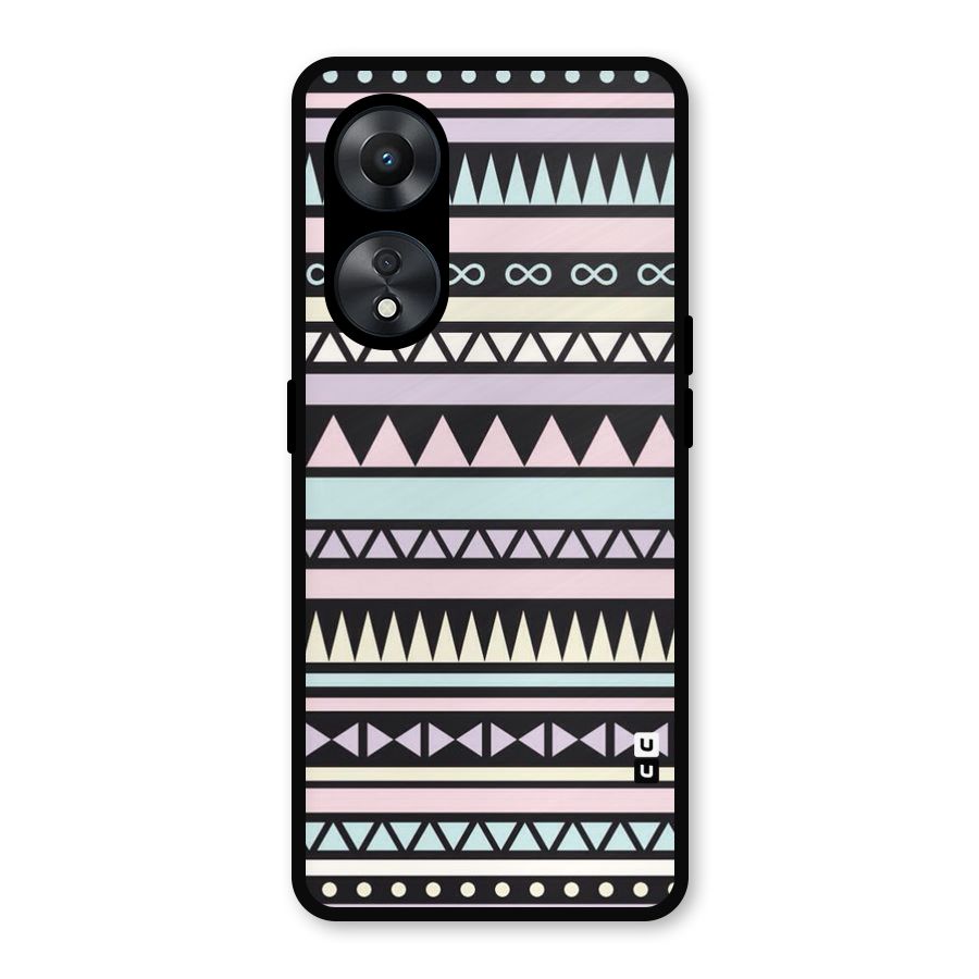 Cute Chev Pattern Metal Back Case for Oppo A78