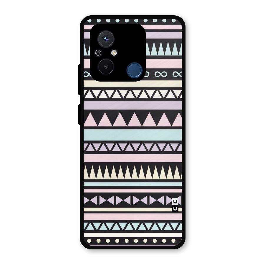 Cute Chev Pattern Metal Back Case for Poco C55