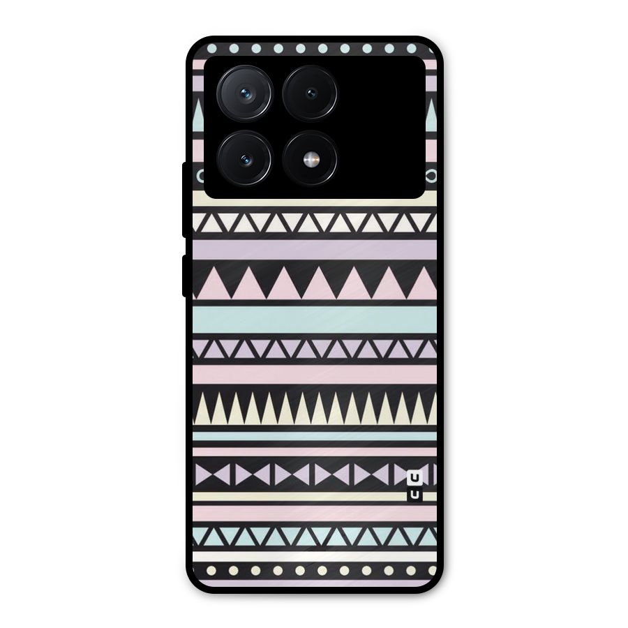 Cute Chev Pattern Metal Back Case for Poco X6 Pro