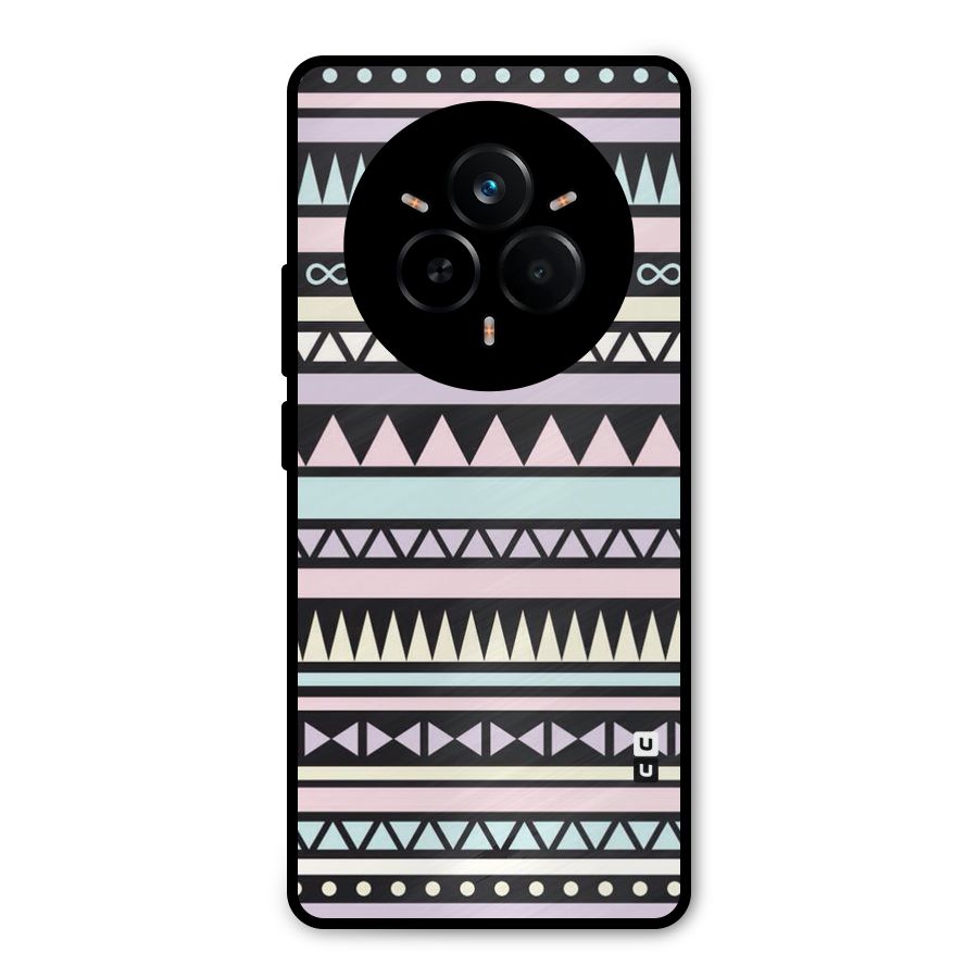 Cute Chev Pattern Metal Back Case for Realme 14 Pro