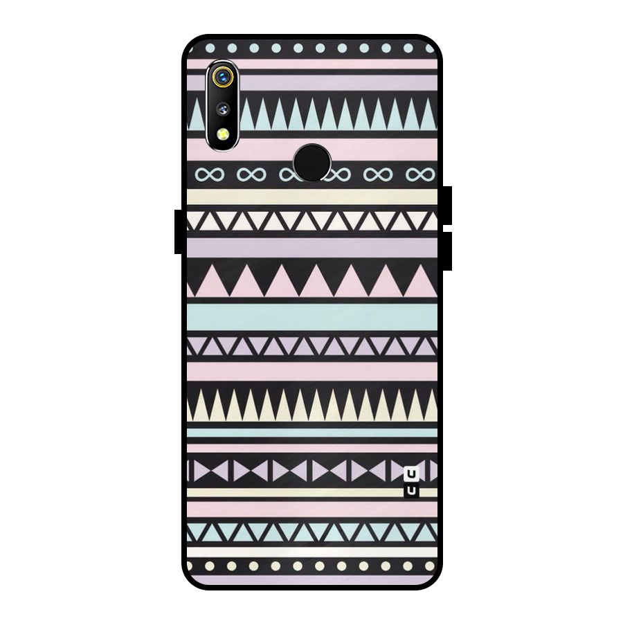 Cute Chev Pattern Metal Back Case for Realme 3i