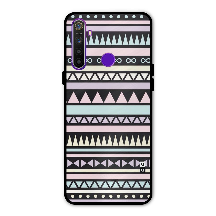 Cute Chev Pattern Metal Back Case for Realme 5