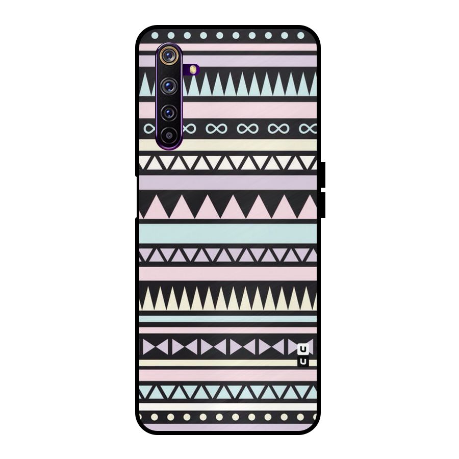 Cute Chev Pattern Metal Back Case for Realme 6 Pro