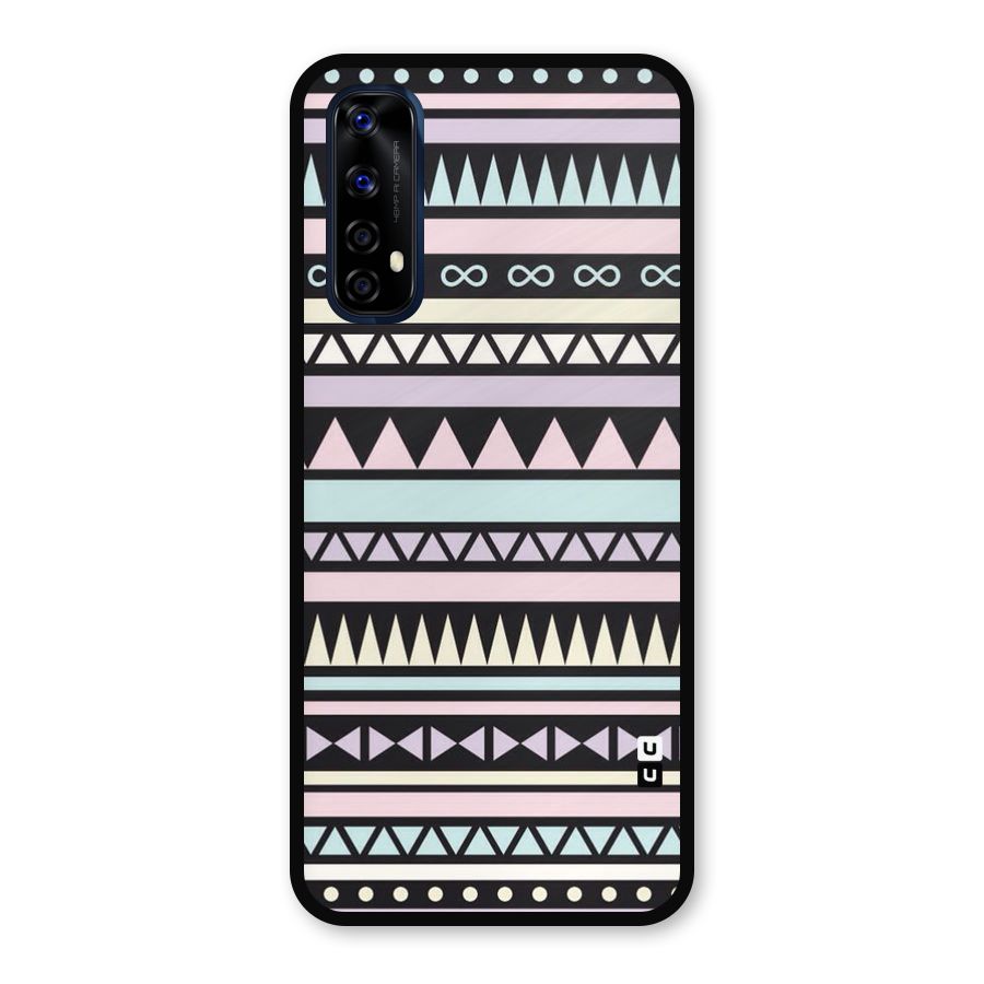 Cute Chev Pattern Metal Back Case for Realme 7