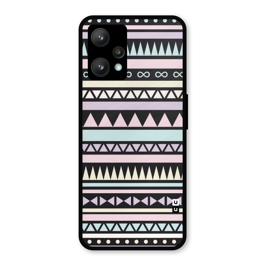 Cute Chev Pattern Metal Back Case for Realme 9 Pro Plus 5G