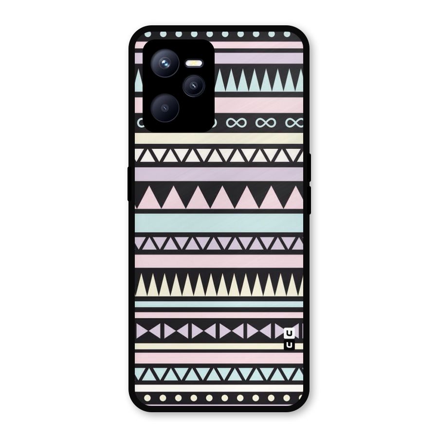 Cute Chev Pattern Metal Back Case for Realme C35