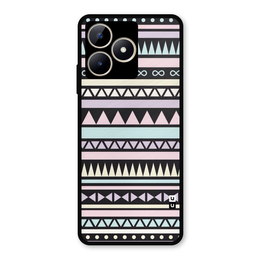 Cute Chev Pattern Metal Back Case for Realme C53