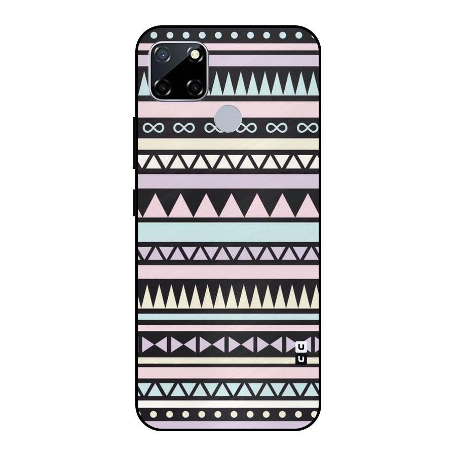 Cute Chev Pattern Metal Back Case for Realme Narzo 20