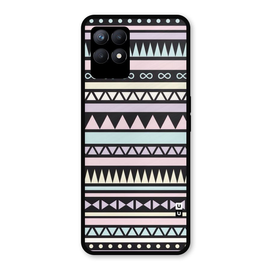 Cute Chev Pattern Metal Back Case for Realme Narzo 50