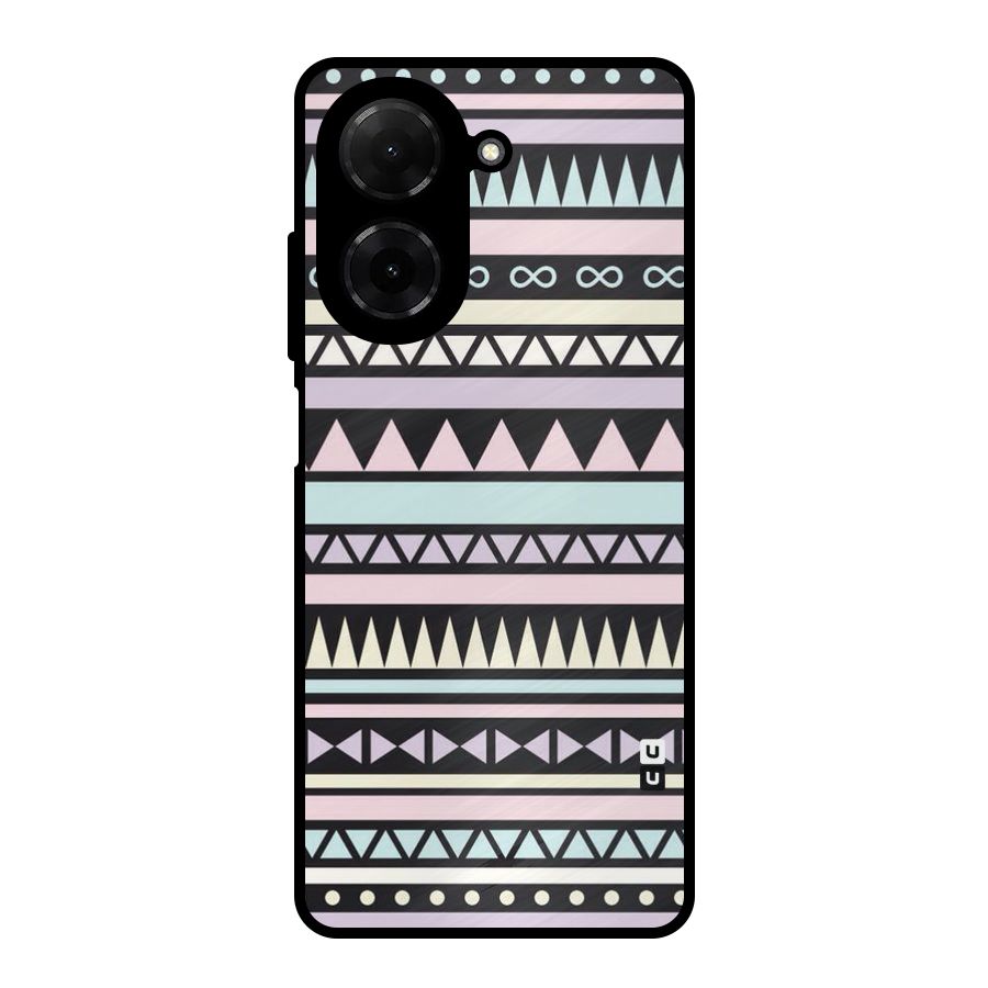Cute Chev Pattern Metal Back Case for Redmi A5 4G
