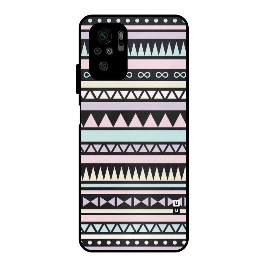 Cute Chev Pattern Metal Back Case for Redmi Note 10S