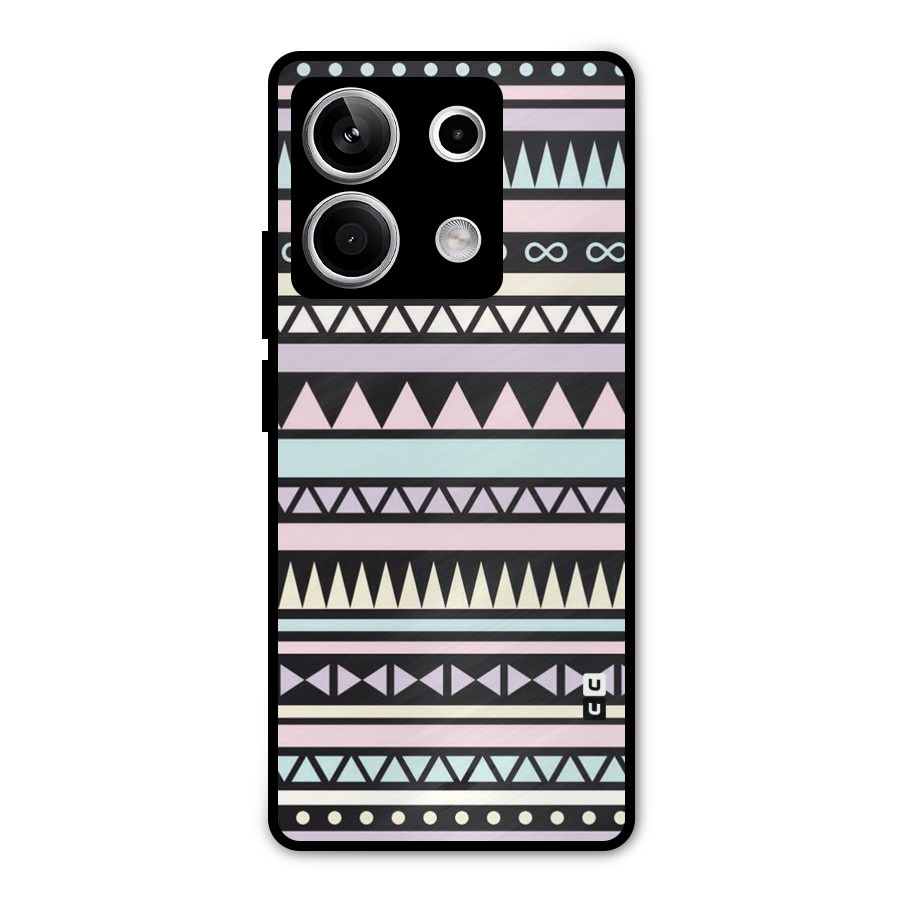 Cute Chev Pattern Metal Back Case for Redmi Note 13 5G