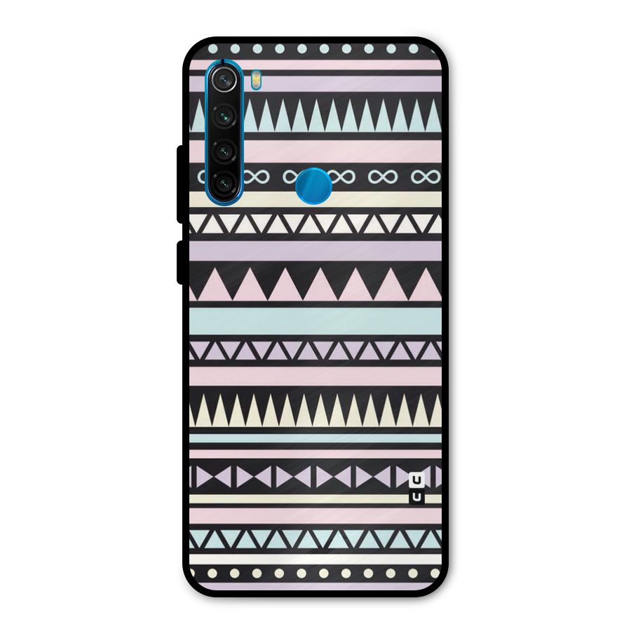 Cute Chev Pattern Metal Back Case for Redmi Note 8