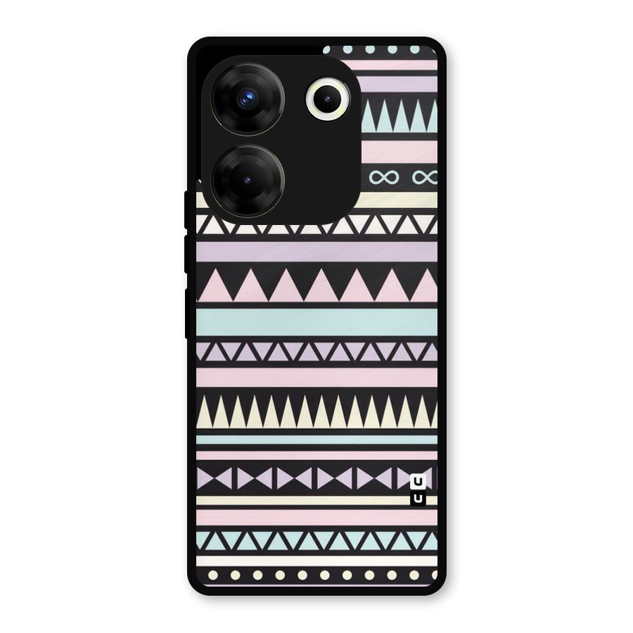 Cute Chev Pattern Metal Back Case for Tecno Camon 20 Pro