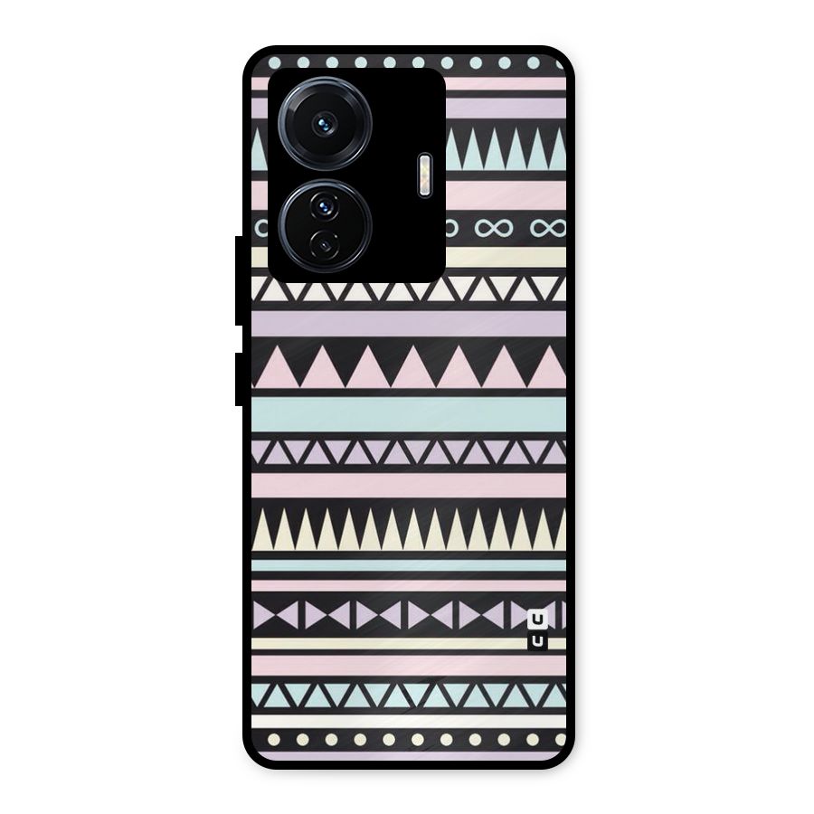 Cute Chev Pattern Metal Back Case for Vivo T1 Pro