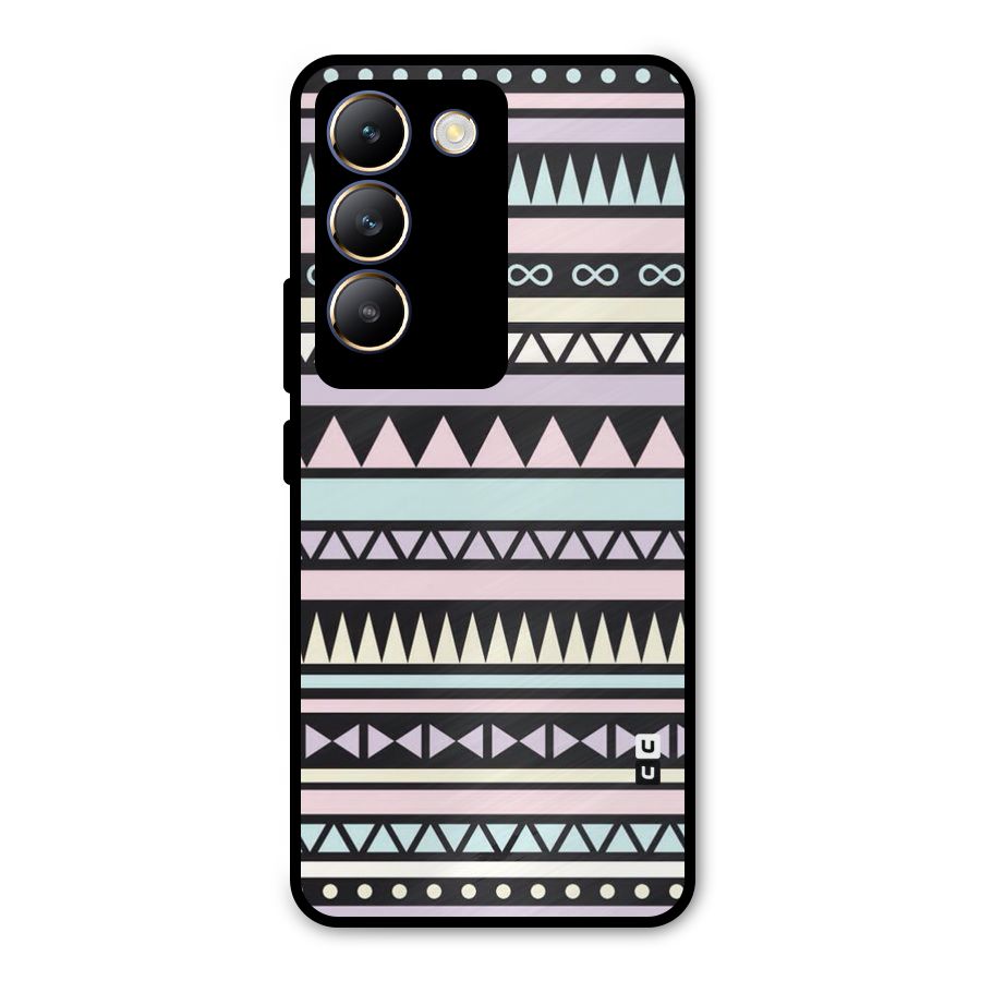 Cute Chev Pattern Metal Back Case for Vivo T3 5G
