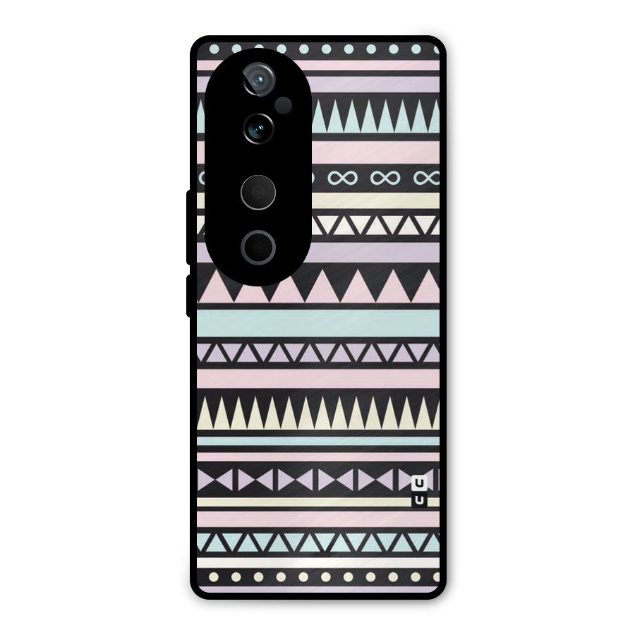 Cute Chev Pattern Metal Back Case for Vivo T3 Ultra