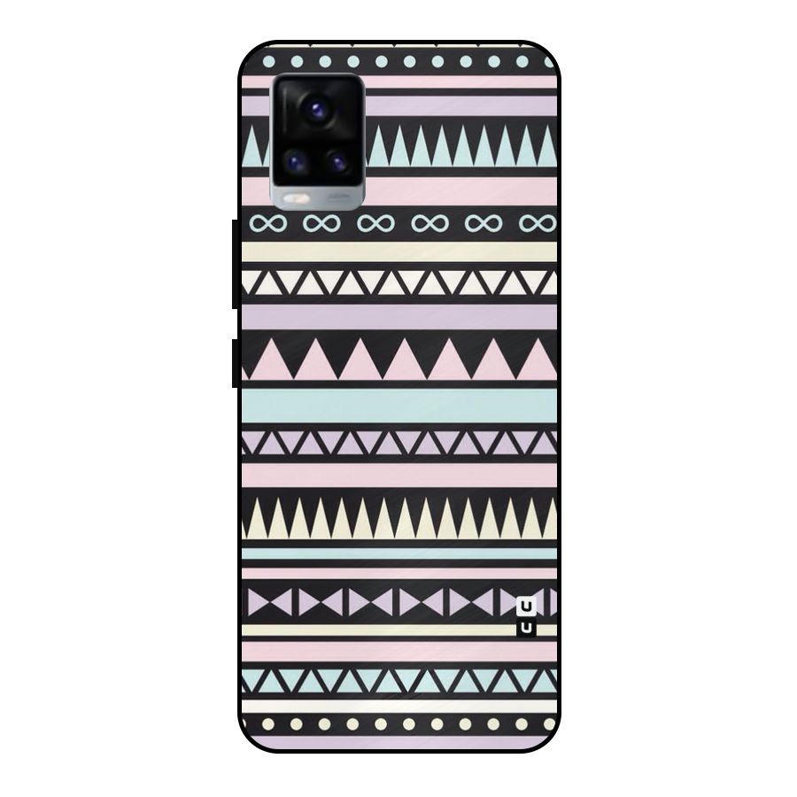 Cute Chev Pattern Metal Back Case for Vivo V20