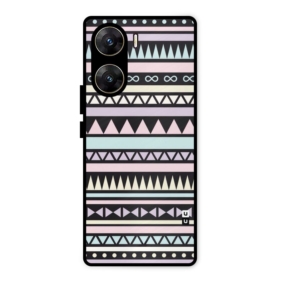 Cute Chev Pattern Metal Back Case for Vivo V29e