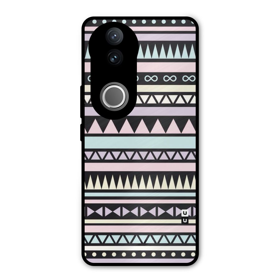 Cute Chev Pattern Metal Back Case for Vivo V50