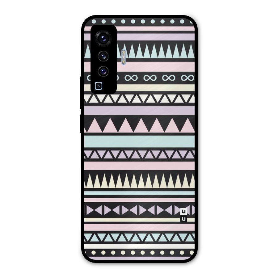 Cute Chev Pattern Metal Back Case for Vivo X50