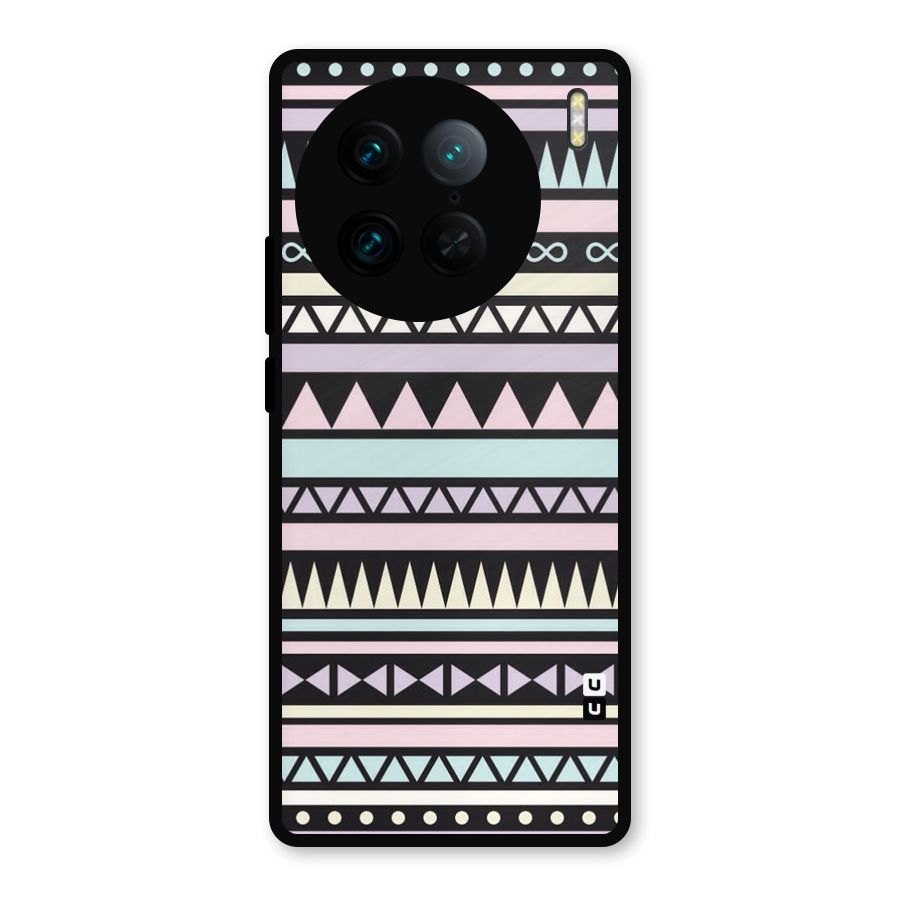Cute Chev Pattern Metal Back Case for Vivo X90 Pro