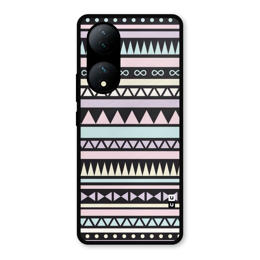 Cute Chev Pattern Metal Back Case for Vivo Y100a