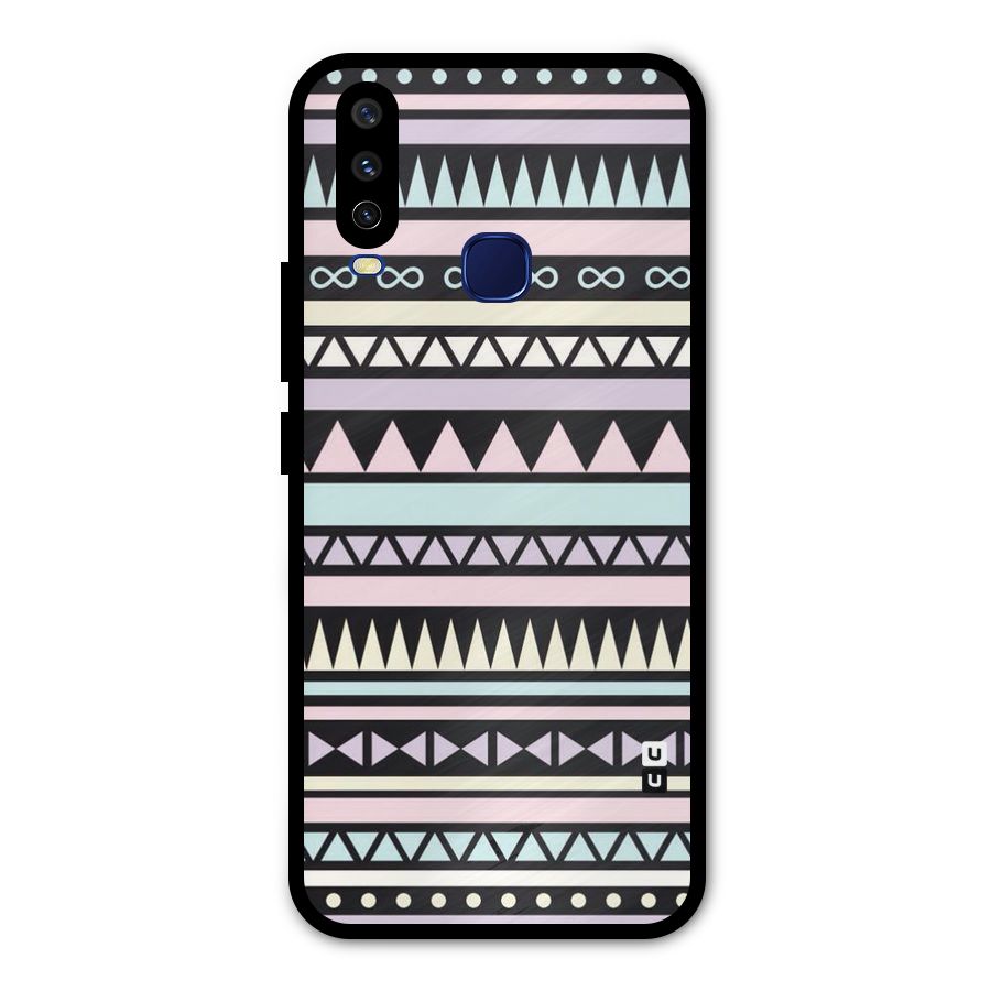Cute Chev Pattern Metal Back Case for Vivo Y15