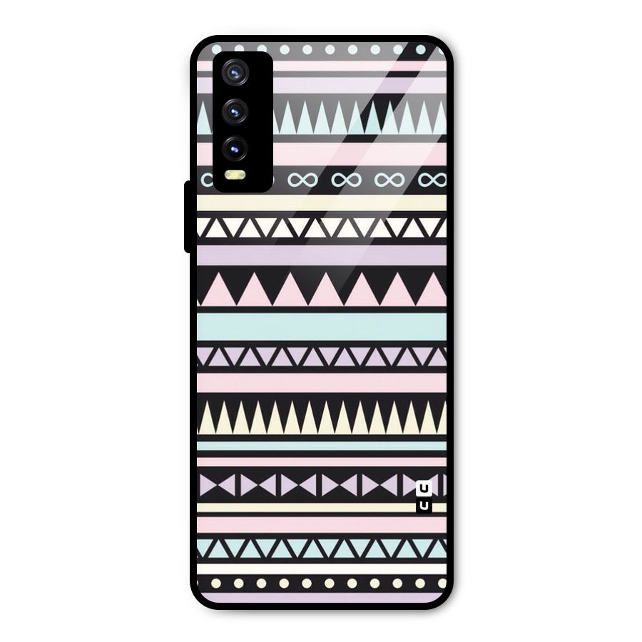 Cute Chev Pattern Metal Back Case for Vivo Y20