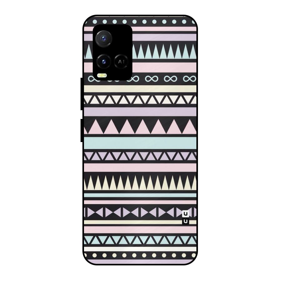 Cute Chev Pattern Metal Back Case for Vivo Y21T