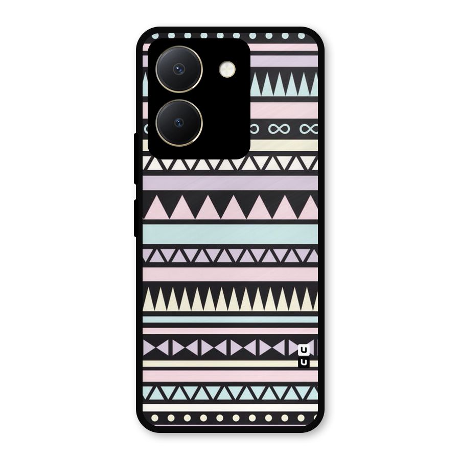 Cute Chev Pattern Metal Back Case for Vivo Y36
