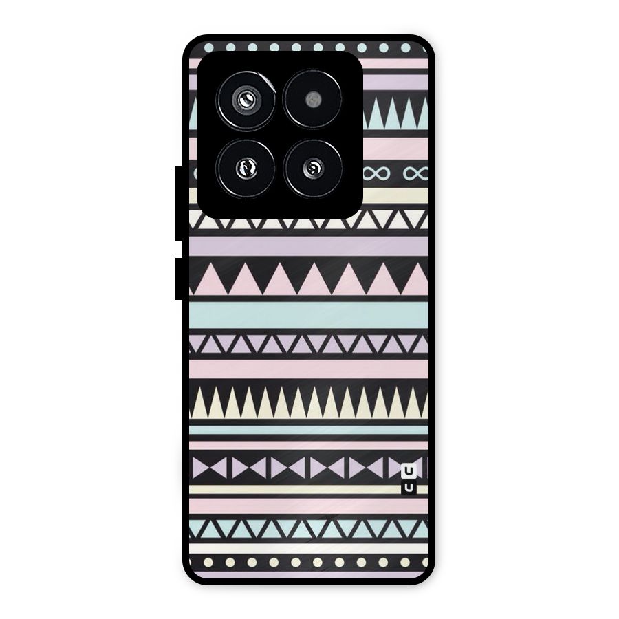 Cute Chev Pattern Metal Back Case for Xiaomi 14 Pro