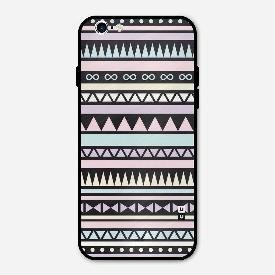 Cute Chev Pattern Metal Back Case for iPhone 6 6s